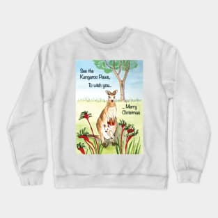 Native Australian Christmas card Crewneck Sweatshirt